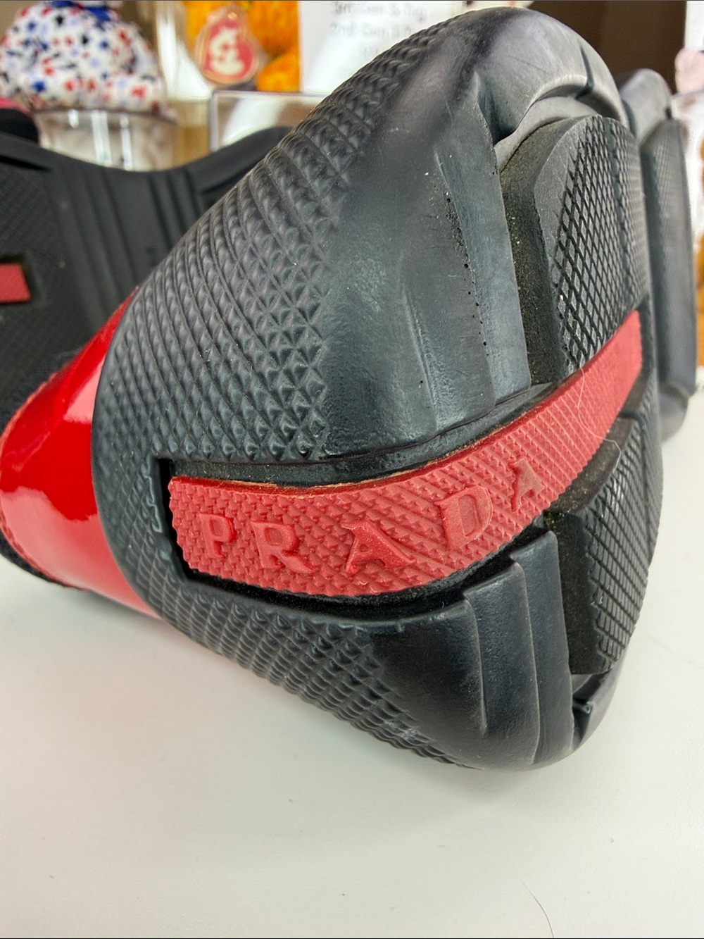 💥PRADA - America's Cup Sneakers Patent leather and Technical Fabric - Size 8 UK - Picture 9 of 14